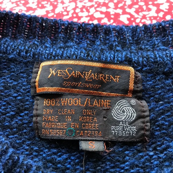 Yves Saint Laurent 100% wool sweater - Picture 1 of 3